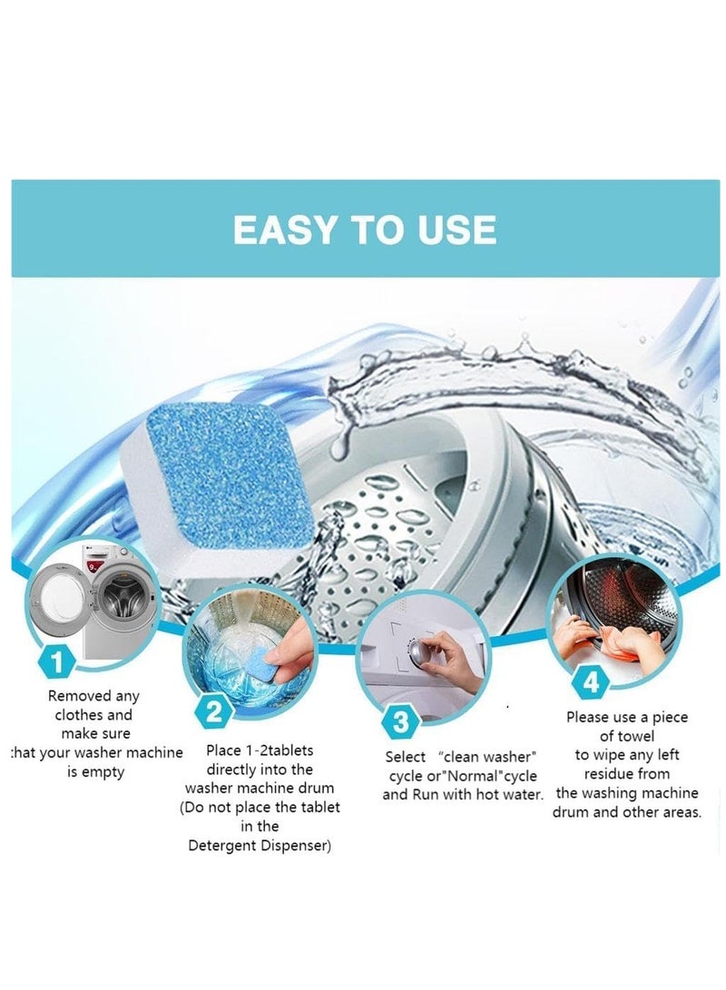 Loxira 24 Pack Washing Machine Cleaner Descaler  - Deep Cleaning Tablets For HE Front Loader & Top Load Washer, Septic Safe Eco-Friendly Deodorizer, Clean Inside Drum and Laundry Tub Seal - 12 Month Supply - Image 2