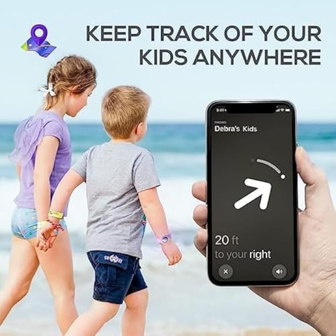 rayihni 2Pcs Wristbands For Airtag, Soft Silicone Bracelet Kids,Lightweight And Waterproof Band Compatible With Watch Band For Children And Toddler - Image 3