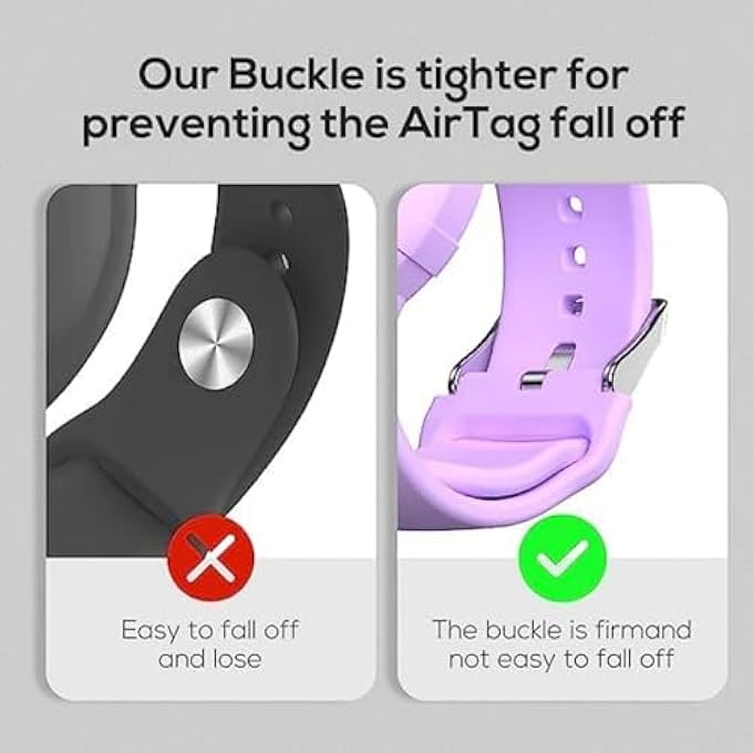 rayihni 2Pcs Wristbands For Airtag, Soft Silicone Bracelet Kids,Lightweight And Waterproof Band Compatible With Watch Band For Children And Toddler - Image 4