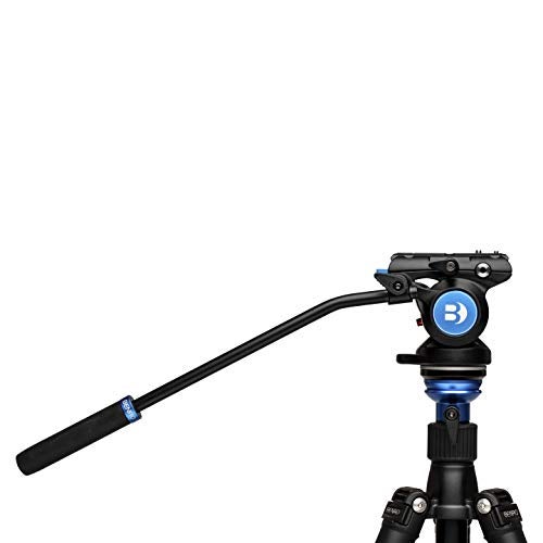 Benro S4 PRO Flat Base Fluid Video Head, 8.8 lb Max, 2 Step Counterbalance (1&2), 1/4"-20 Accessory Mounts, 3/8"-16 Head Mount, w/Pan Arm (S4PRO) - Image 5