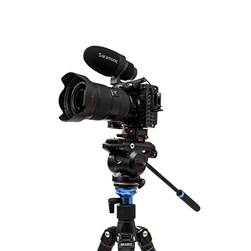 Benro S4 PRO Flat Base Fluid Video Head, 8.8 lb Max, 2 Step Counterbalance (1&2), 1/4"-20 Accessory Mounts, 3/8"-16 Head Mount, w/Pan Arm (S4PRO) - Image 2