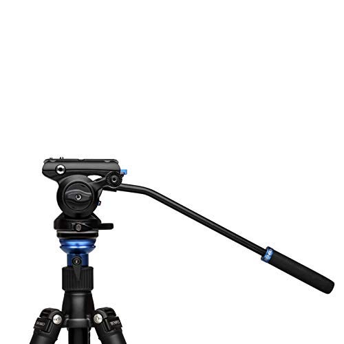 Benro S4 PRO Flat Base Fluid Video Head, 8.8 lb Max, 2 Step Counterbalance (1&2), 1/4"-20 Accessory Mounts, 3/8"-16 Head Mount, w/Pan Arm (S4PRO) - Image 4
