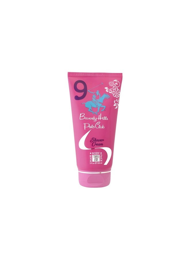 BEVERLY HILLS POLO CLUB Sports No.9 Shower Cream 3In1 Hair/Face/Body For Women'S 150Ml Tube  - Image 1