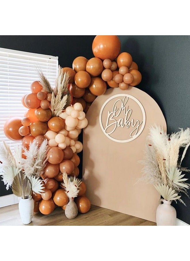 PartyWoo Burnt Orange Balloons, 50 Pcs 12 Inch Boho Orange Balloons, Brownish Orange Balloons For Balloon Garland Or Balloon Arch As Birthday Party Decorations, Baby Shower Decorations, Orange-F53  - Image 3