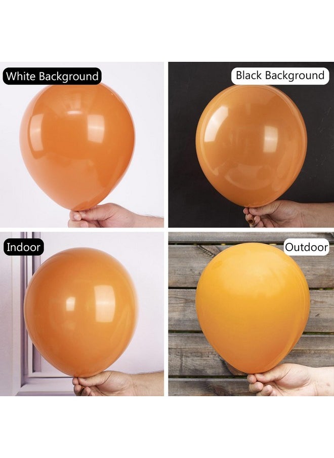 PartyWoo Burnt Orange Balloons, 50 Pcs 12 Inch Boho Orange Balloons, Brownish Orange Balloons For Balloon Garland Or Balloon Arch As Birthday Party Decorations, Baby Shower Decorations, Orange-F53  - Image 2