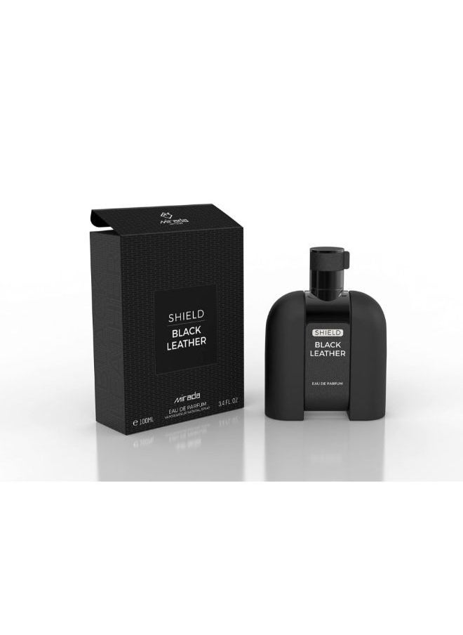 Mirada - Shield Black Leather Perfume Unisex EDP 100ml - Image 1