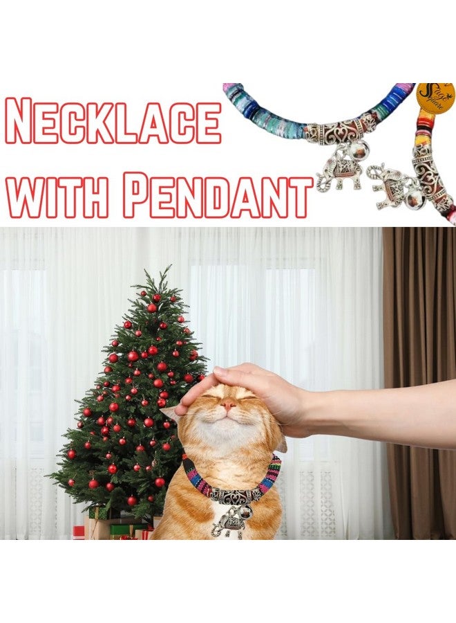 سايج سكوير قلادة قطة أنيقة مع قلادة أنيقة لحيوانك الأليف المواكب للموضة، قلادة عتيقة لإضفاء لمسة من الأناقة والسحر العتيق، إكسسوارات عصرية ومظهر عصري (صغير) - Image 4