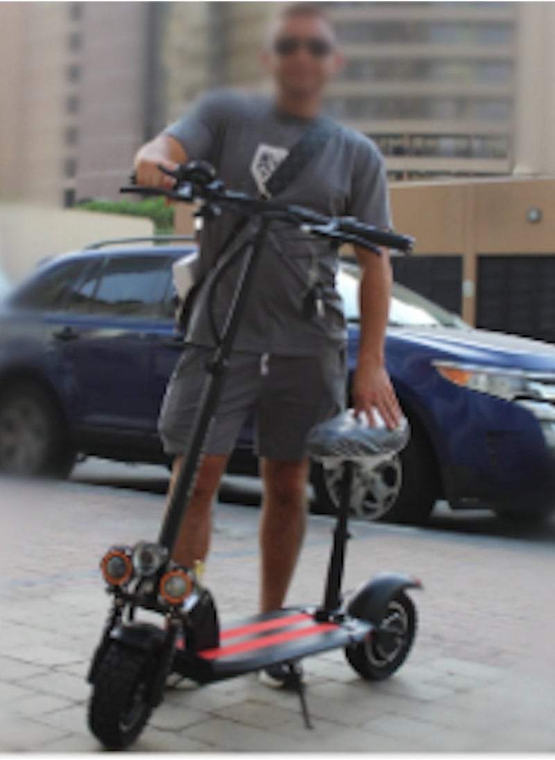 Winner Sky Electric Scooter E10 3 Lights Upgraded Version Battery 48 13ah Motor 1200w Extra Smooth Red  - Image 4