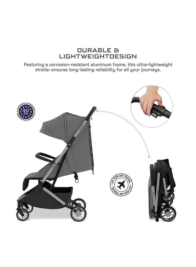 neobreez NEOLITE Ultra-Lightweight Cabin Size Approved Travel Compact Foldable Kids Baby Toddler Stroller, One-Hand Fold Baby Trolley, Adjustable Seat, UPF 50+Canopy, 0-4yrs,  22kg, 3yrs Warranty