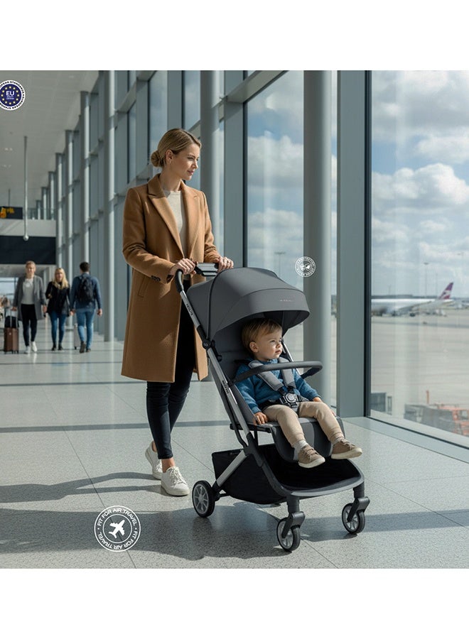 neobreez NEOLITE Ultra-Lightweight Cabin Size Approved Travel Compact Foldable Kids Baby Toddler Stroller, One-Hand Fold Baby Trolley, Adjustable Seat, UPF 50+Canopy, 0-4yrs,  22kg, 3yrs Warranty - Image 4