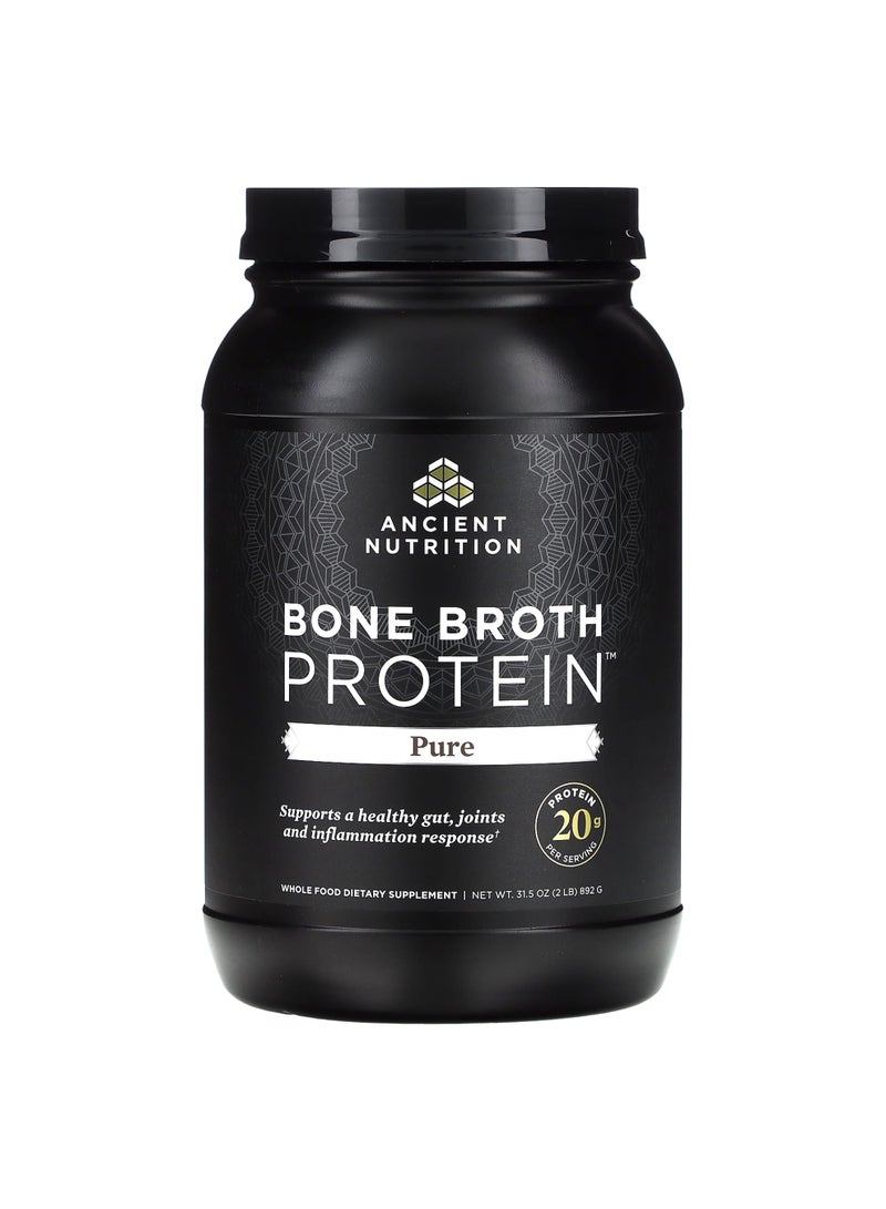 Ancient Nutrition Bone Broth Protein, Pure, 2 lb (892 g)