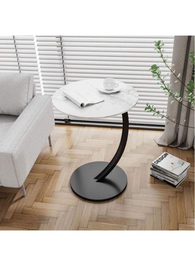طاولة جانبية للطاولة المستخدمة بجوار الأريكة - طاولة دائرية صغيرة، طاولة تلفاز صغيرة بجانب الطاولة، طاولة صغيرة للمكتب لغرفة المعيشة، طاولة جانبية لغرفة المعيشة وغرفة النوم - Image 1