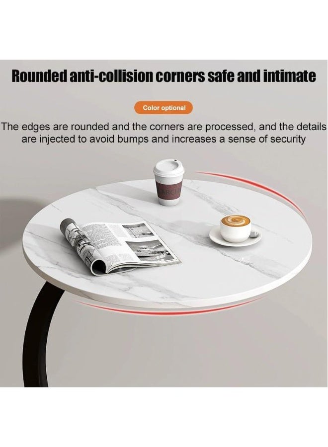 طاولة جانبية للطاولة المستخدمة بجوار الأريكة - طاولة دائرية صغيرة، طاولة تلفاز صغيرة بجانب الطاولة، طاولة صغيرة للمكتب لغرفة المعيشة، طاولة جانبية لغرفة المعيشة وغرفة النوم - Image 4