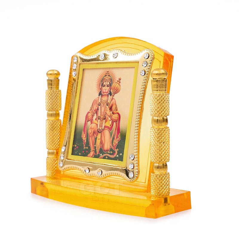 GCT Lord Hanuman Idol Bajrang Bali Ashirwad Murti J1HA Acrylic Religious Frame for Car Dashboard LBH 33 x 12 x 33 Inches - Image 4