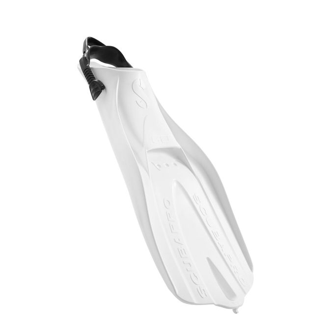 Scubapro Go Travel Scuba Fin Set, Open Heel, White Fin With Black Bungee Strap For Snorkeling, Diving And Swimming, Medium/Large - Image 4