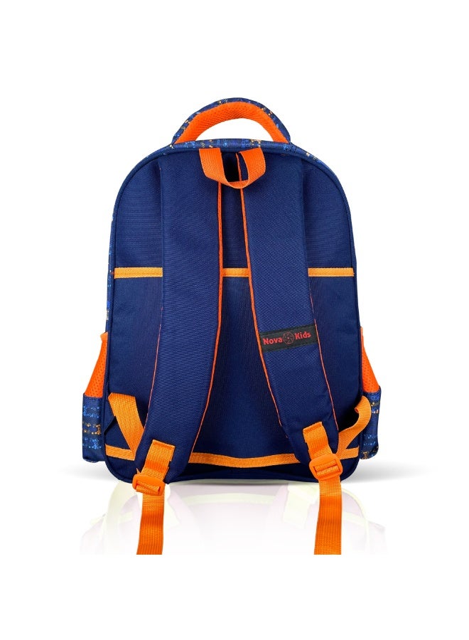 Nova kids حقيبة مدرسية ثلاثية الأبعاد للأطفال - لون رائد الفضاء الأزرق، 16.5" - Image 4