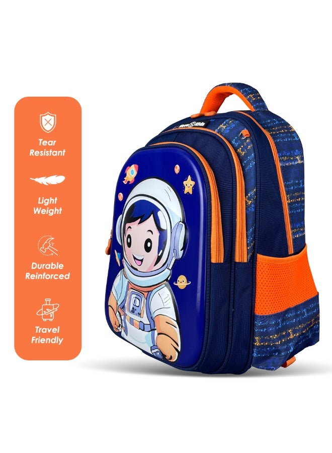 Nova kids حقيبة مدرسية ثلاثية الأبعاد للأطفال - لون رائد الفضاء الأزرق، 16.5" - Image 3
