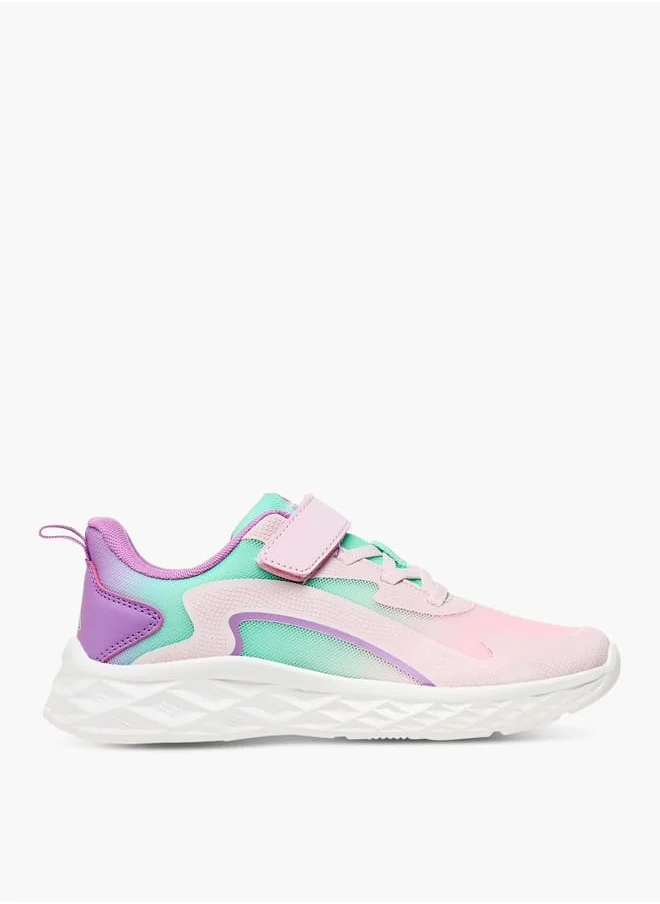 Oaklan by Shoexpress Girls Colourblock Shoes with Hook and Loop Closure