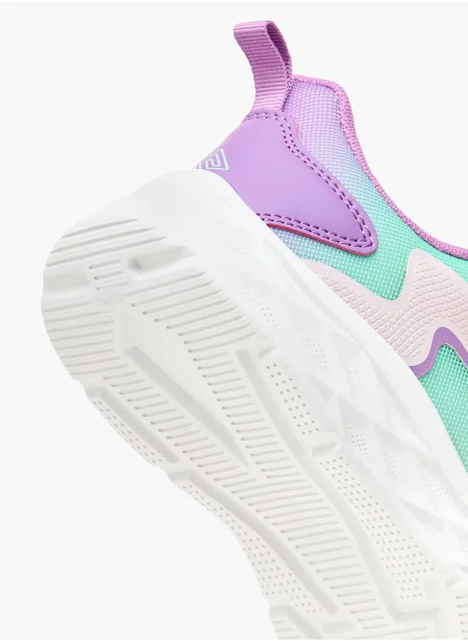 Oaklan by Shoexpress Girls Colourblock Shoes with Hook and Loop Closure