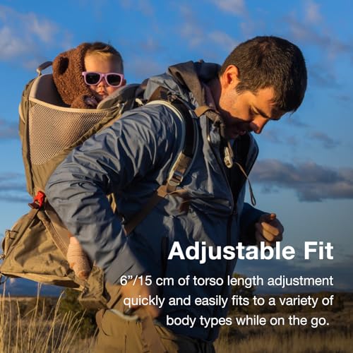 Osprey Poco LT Lightweight Child Carrier Backpack - Compact, Travel-Ready with Sunshade and Adjustable Fit - Lightweight, Comfortable Hiking for Toddlers, Deep Peyto - Image 4