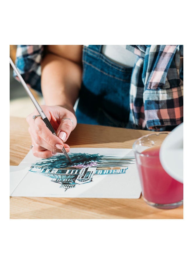 نيبمينينت طقم فرش طلاء مكون من 23 قطعة مع مكشطة وحقيبة تخزين فضي/ أسود/ رمادي - Image 2