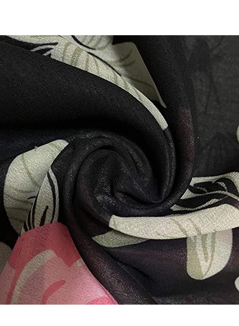 غطاء سباحة مزخرف للنساء، كاردجان صيفي مفتوح من الأمام بأكمام نصفية، شالات شفافة ولفائف للعمل والمواعدة والحفلات والزفاف والنوادي في الربيع والخريف باللون الأسود - Image 5