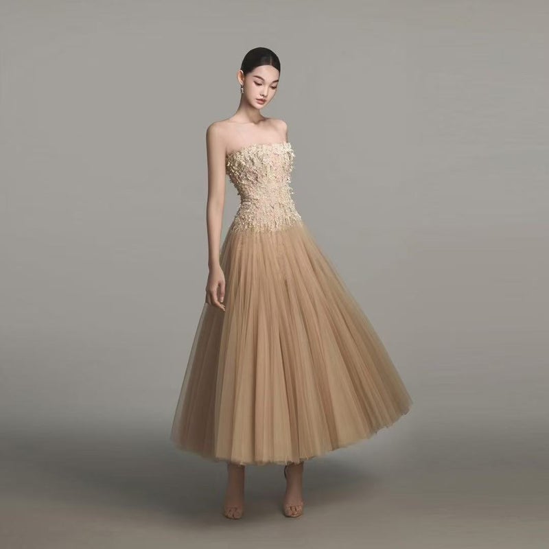 Vietnamese Niche Designer Brand Fresh Forest Lace Dress