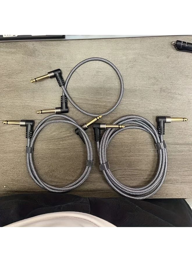 6 Inch High Fidelity Guitar Amplifier Cable Durable Round Flexible Gold Plated Connector For Electric Instrument Bass Amp Accessories - Image 1