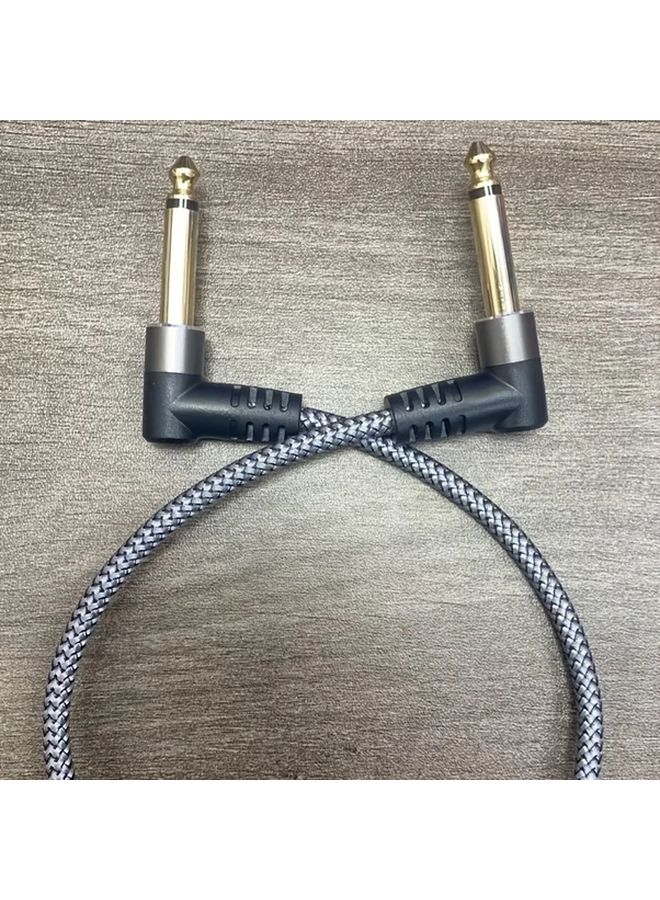 6 Inch High Fidelity Guitar Amplifier Cable Durable Round Flexible Gold Plated Connector For Electric Instrument Bass Amp Accessories - Image 3