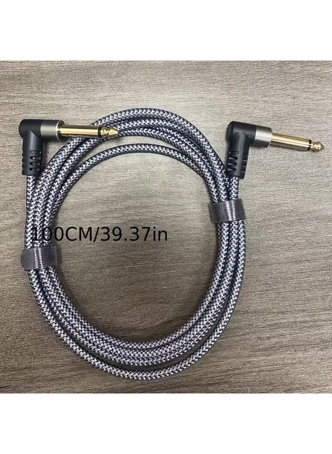 6 Inch High Fidelity Guitar Amplifier Cable Durable Round Flexible Gold Plated Connector For Electric Instrument Bass Amp Accessories - Image 4