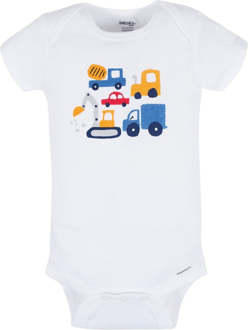 Onesies Brand Baby Boys' 8-pack Short Sleeve Mix & Match Bodysuits - Image 3