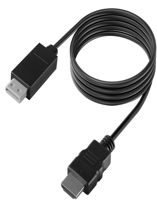 HOXIBSL 5ft WII to HDMI Converter Cable Adapter,for use with Full HD 1080P Devices with an HDMI Port,Compatible with WII,U,HDTV, Monitor (Black) - Image 1