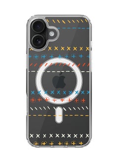 For iPhone 16 Plus Case [Compatible with MagSafe] Slim Magnetic cover Clear Phone Case - Basic Math