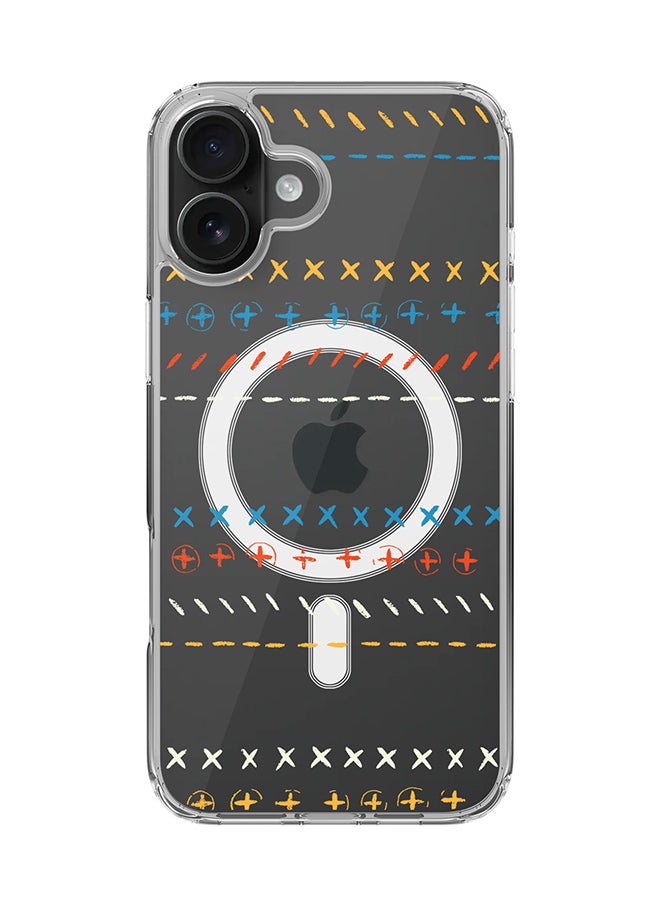 Stylizedd For iPhone 16 Plus Case [Compatible with MagSafe] Slim Magnetic cover Clear Phone Case - Basic Math  - Image 1