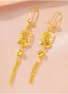 GOLDMAX Elegant 21k Gold Plated Drop Earrings For Women  - Image 1