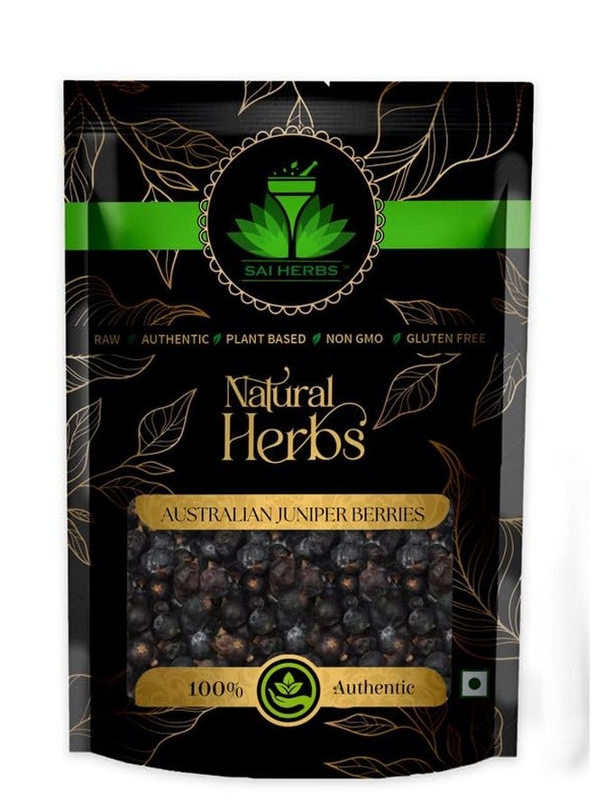 SAI HERBS Australian Juniper Berries - Juniper Berry Fruit - Boosts Immunity - For Blood Sugar - Highly Aromatic - Pure & Natural (100 Grams) - Image 1
