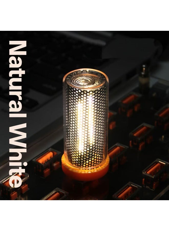 syta Portable USB Vacuum Tube Shaped LED Light, Flicker-Free Ceramic Filament Lamp, Touch Control Dimmable Night Light, Warm & Multi-Color Mood Lighting for Bedroom, Car Interior, Laptop & Power Bank use - Image 1