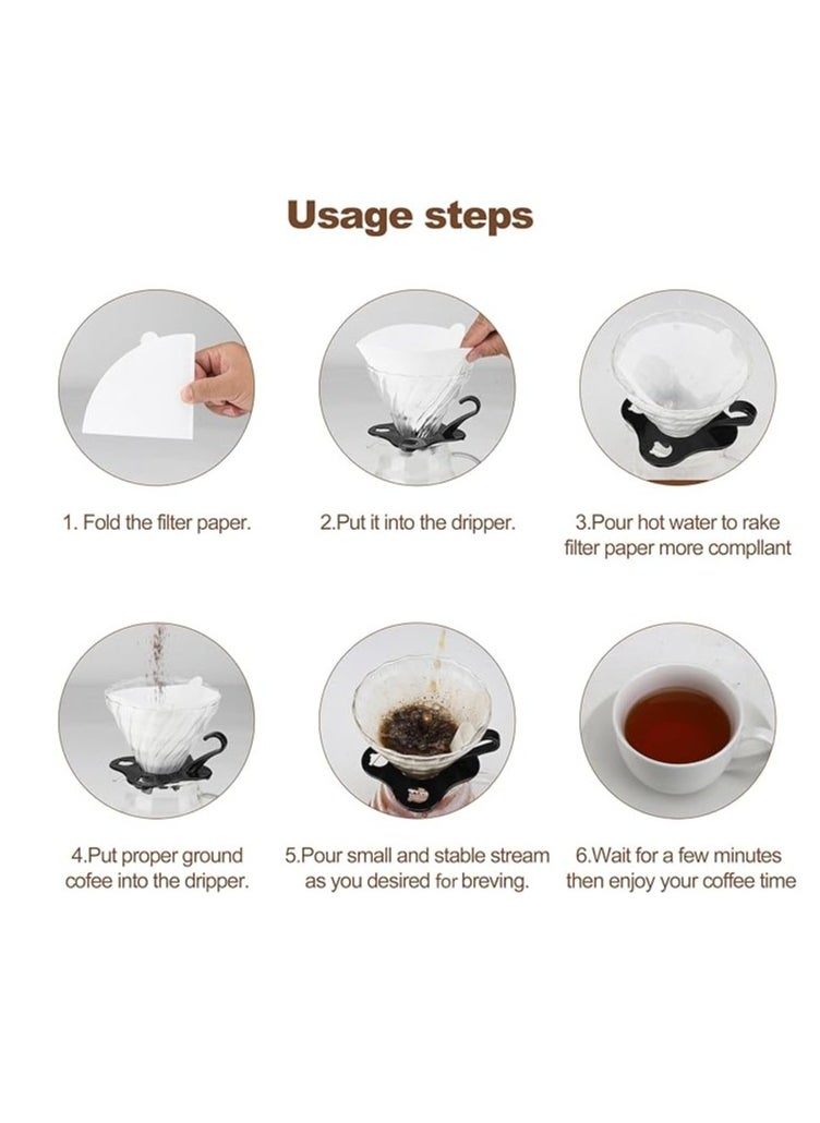 Generic - Liying V01 Disposable Coffee Filter Paper Cone, 100Pcs | 1-2Cups Capacity, Compatible with V60 For Pour Over Droppers and Drip Coffee Maker - Image 1