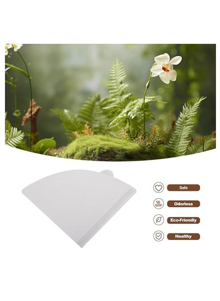 Generic - Liying V01 Disposable Coffee Filter Paper Cone, 100Pcs | 1-2Cups Capacity, Compatible with V60 For Pour Over Droppers and Drip Coffee Maker - Image 1