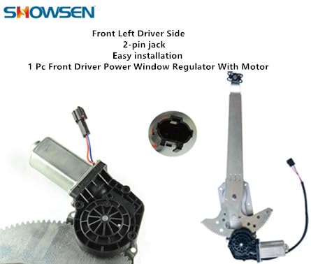 SHOWSEN 741-674 Front Left Driver Side New Window Regulator with Motor Fit 1981-1996 Ford F-150/F-250/Bronco 1981-1983 Ford F-100 1988-1997 Ford F-450 Replacement F6TZ1523209-AA - Image 3