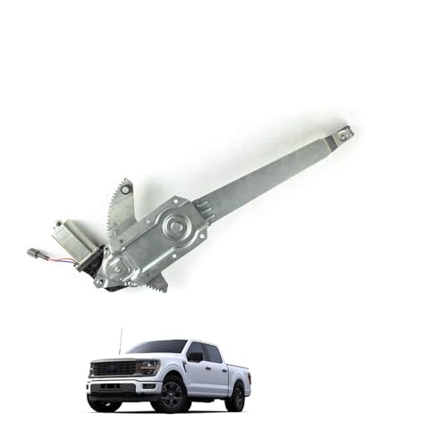 SHOWSEN 741-674 Front Left Driver Side New Window Regulator with Motor Fit 1981-1996 Ford F-150/F-250/Bronco 1981-1983 Ford F-100 1988-1997 Ford F-450 Replacement F6TZ1523209-AA - Image 1