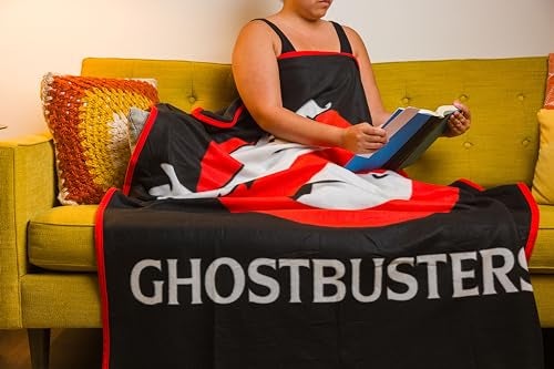 Silver Buffalo Silver Buffalo Ghostbusters No Ghost Movie Logo 45"" x 60"" Fleece Throw Blanket - Image 4