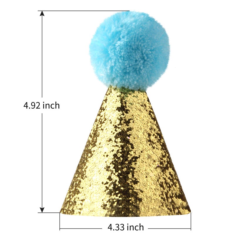 JIAKAI 3pcs Dog Birthday Hat for Pets Party Decoration Suppliesï¼Œ Cat Kitten Headband Hats Charms Grooming Accessories - Image 2