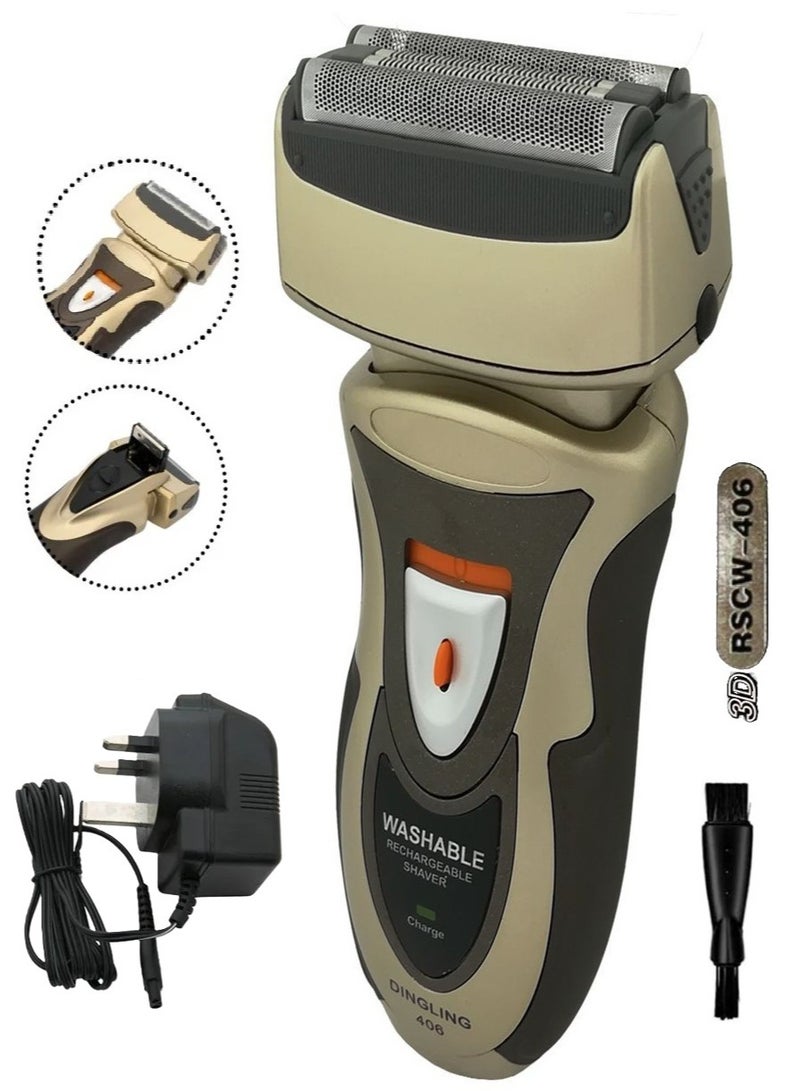 DINGLING Professional Smoothing Electric Shaver Clipper and Trimmer to Dry and Wet Use For Adult Waterproof  RSCW-406  - Image 2
