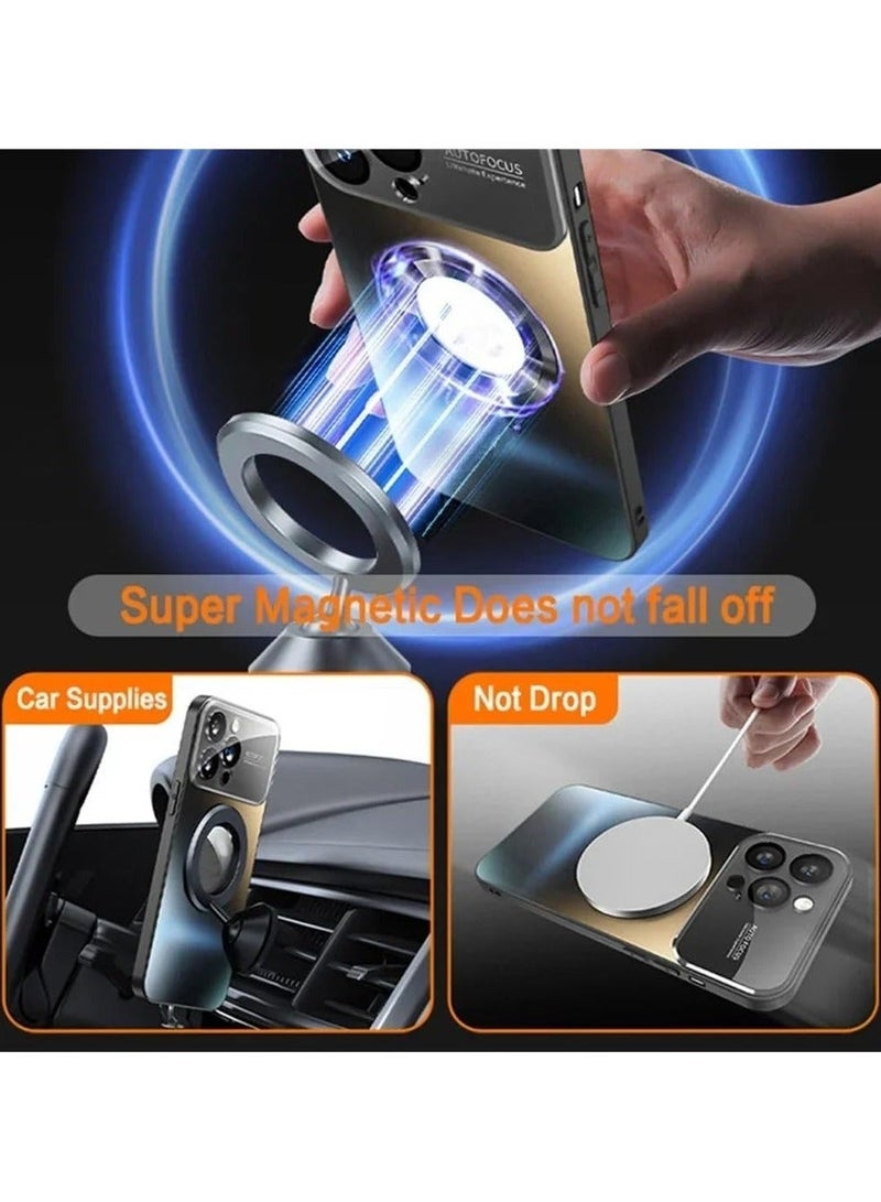 Case for iPhone 16 Pro Max (2024),Magnetic Titanium Metallic Color Phone with Fully Wrapped Lens Protection,Compatible Car Mount & Wireless Charging - Image 3