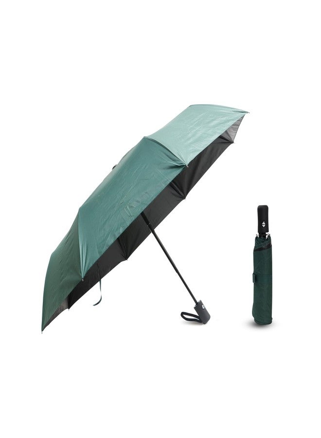 Robustt Wind Resistant Waterproof Umbrella - Dark Green (Pack of 10) | Auto Open & Close Mechanism | Lightweight & Compact | Heavy Duty | Travel- Friendly - Image 1
