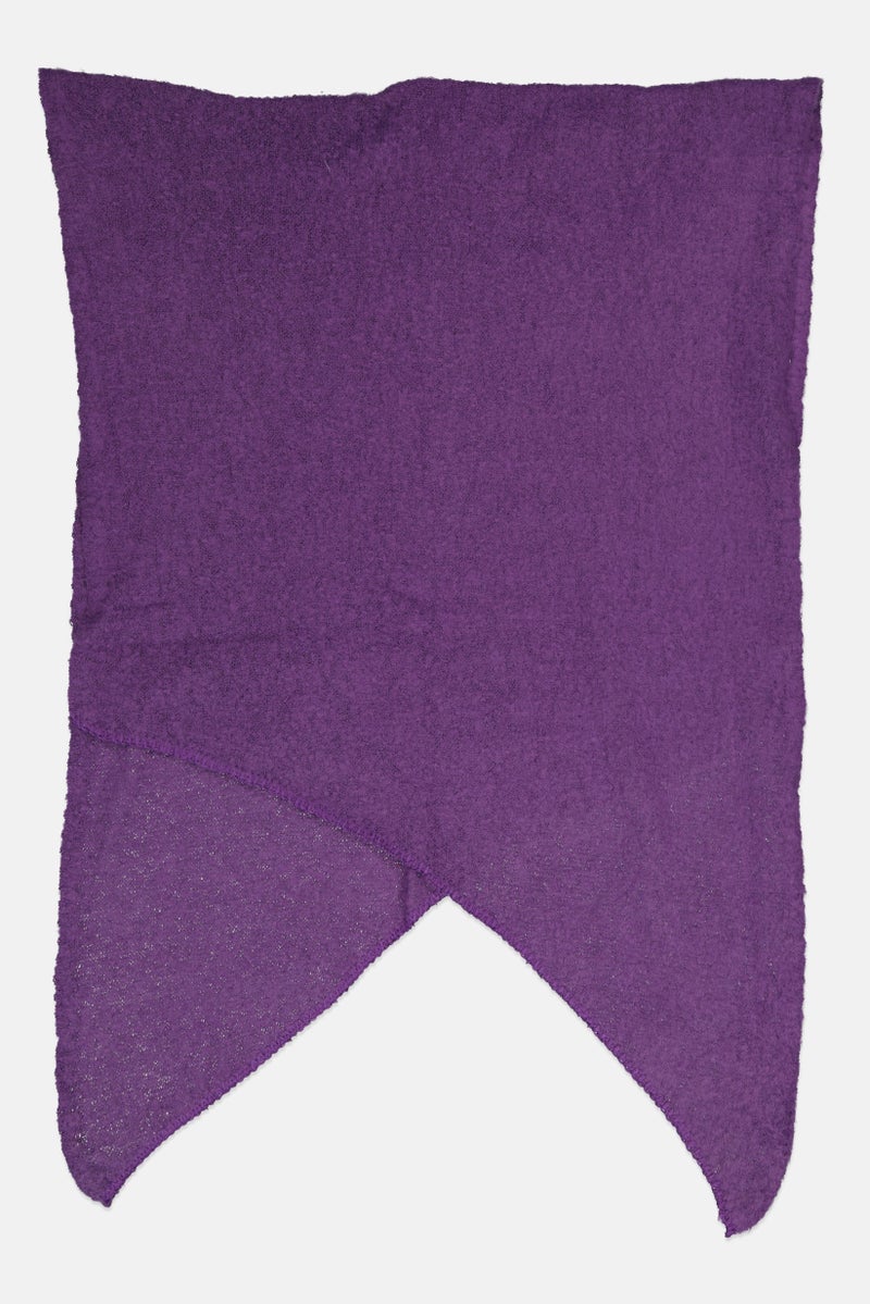 London Fog Women Textured Scarf 172 x 75 cm, Purple - Image 2