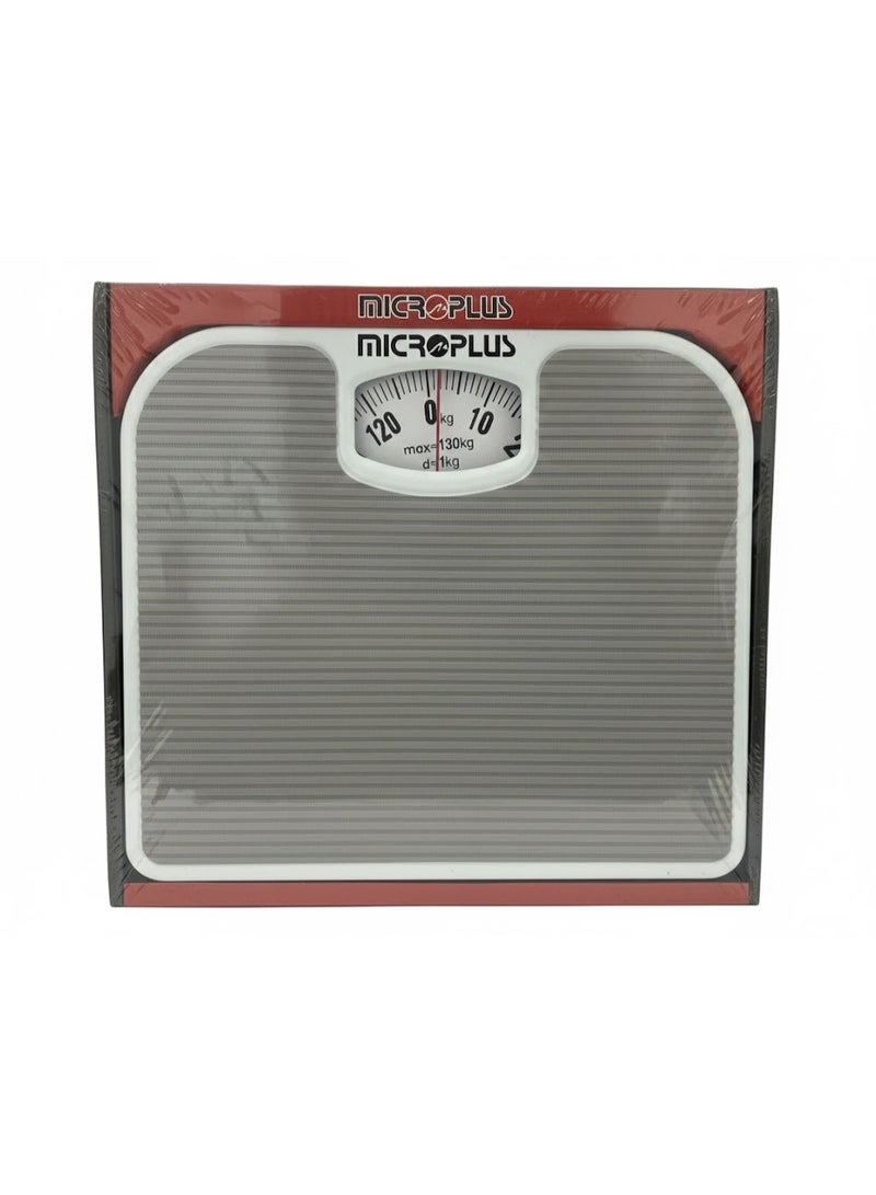 Biki Manual mechanical bathroom scale with a maximum capacity of 130 kg – Gray color - Image 1