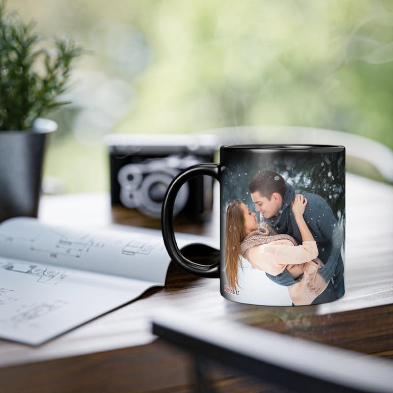 KivStar Photo Black Magic MugCup for Gift to Husband Wife Mother Father Girl Boy Best Friend On Birthday Valentine Anniversary 330 ml KIV08 - Image 3