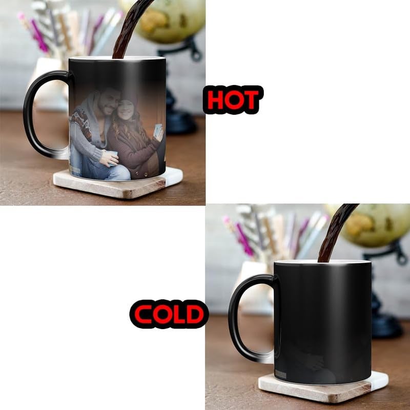 KivStar Photo Black Magic MugCup for Gift to Husband Wife Mother Father Girl Boy Best Friend On Birthday Valentine Anniversary 330 ml KIV08 - Image 5